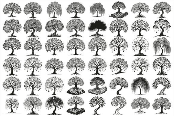 Download Elegant Dream Tree Silhouette Design - Elegant Collection