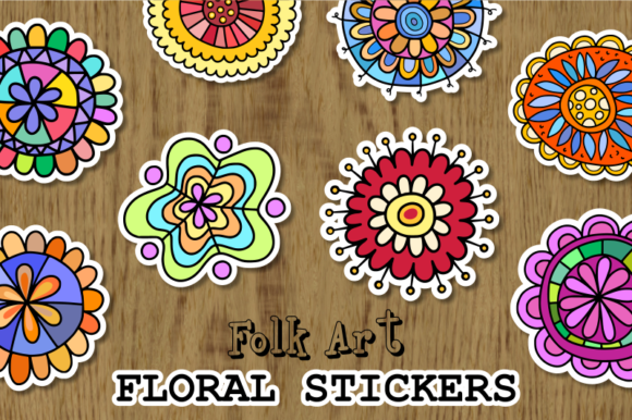 Download Folk Art Floral Design Element Set - Element Collection