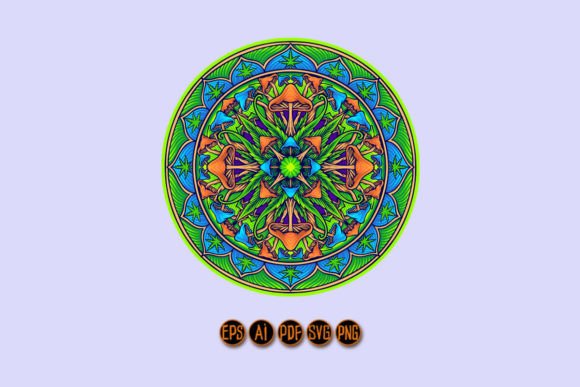 Download Elegant Mandala Flourish Cannabis - Elegant Collection