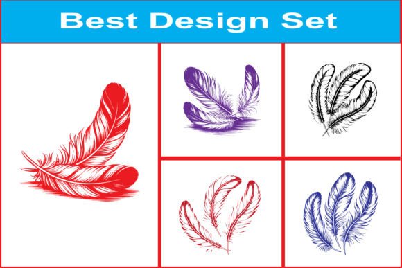 Download Elegant Feather SVG Bundle Vector Set - Elegant Collection