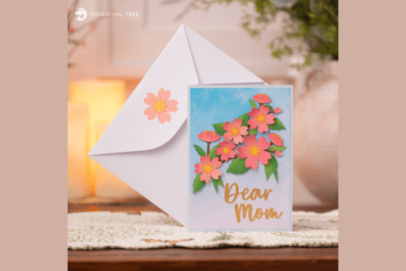 Download Cherry Blossom Pop Up Card SVG - Card Collection
