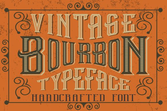 Download Vintage Bourbon - Handcrafted Letters - Premium Resources