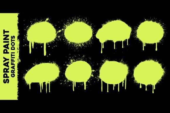 Download Graffiti Spray Paint Dot Element Set - Element Collection
