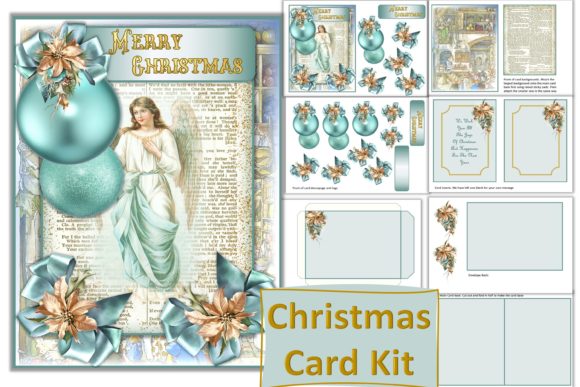 Download Christmas Card Making Kit Shabby Chic - Card Collection