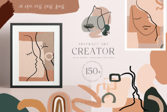 Download Abstract Art Organic Shape Creator Lines - Abstract art Collection