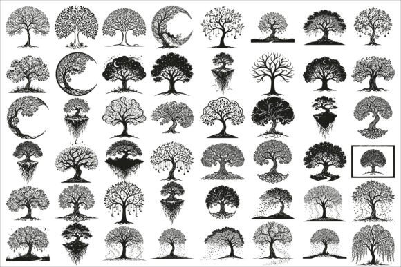 Download Elegant Dream Tree Silhouette Design - Elegant Collection