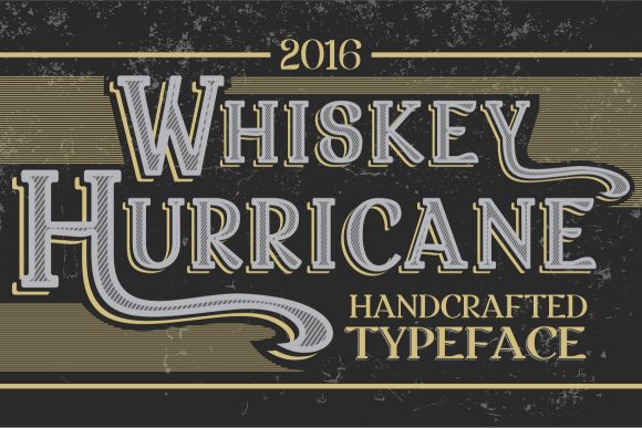 Download Whiskey Hurricane - Handcrafted Letters - Premium Resources