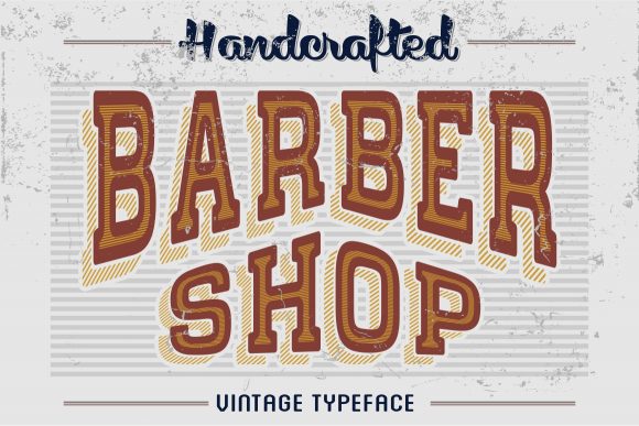 Download Handcrafted Barber Shop - Vintage Letter - Premium Bundle