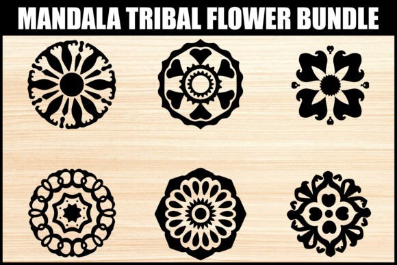 Download Elegant Tribal Mandala Flower Set - Elegant Collection