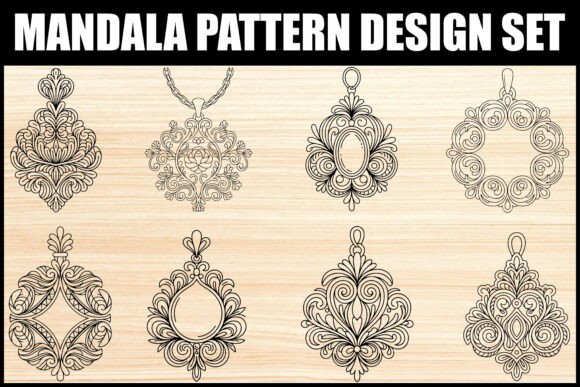 Download Elegant Mandala Pattern Ornament Set - Elegant Collection